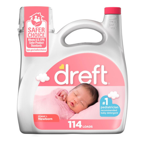 Dreft Stage 1: Newborn Liquid Laundry Detergent, 165 oz