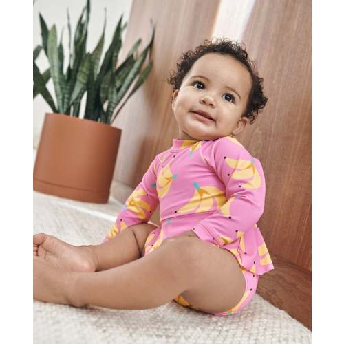 Baby One-Piece Skirted Rashguard Swimsuit | Hanna Andersson