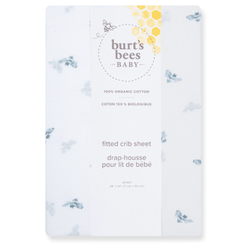 Golden Bee Organic Cotton Fitted Crib Sheet-Quarry