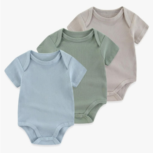 Baby Bodysuit Boy Girl Clothes Soft Newborn Infant Outfit Short Sleeve Romper