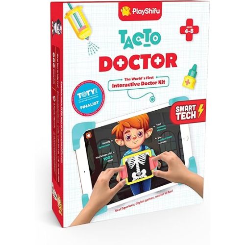 PlayShifu STEM Toys for Kids - Tacto Doctor (Interactive Kit + App) - Pretend Play with Real STEM Learning