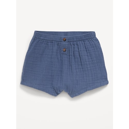 Double-Weave Button-Front Shorts for Baby | Old Navy