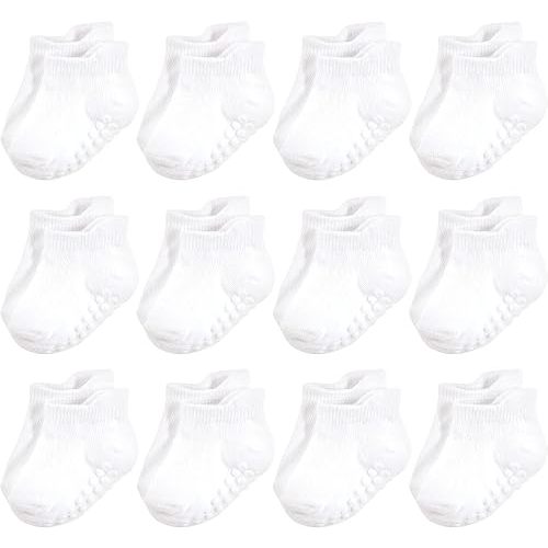 Hudson Baby Unisex Baby Non-Skid No-Show Socks