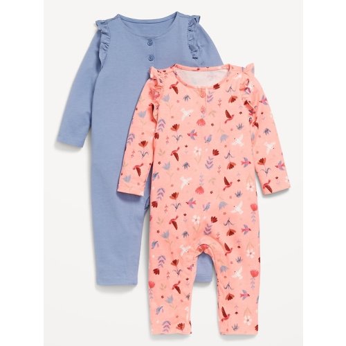 Printed Ruffle-Trim Jumpsuit 2-Pack for Baby