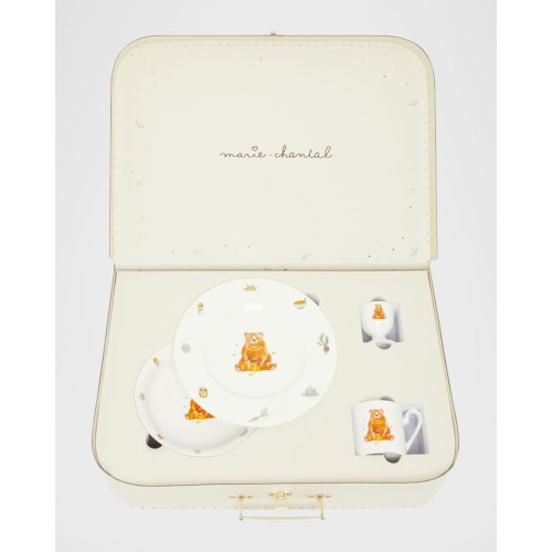 Manners Begin at Breakfast Crockery Suitcase Set