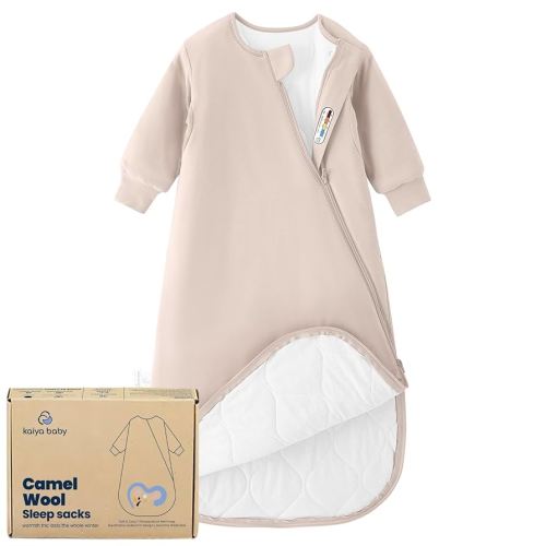 Unisex Sleeping Bag for Babies and Toddlers 3.5 Tog Sleep Sack 0-6Months, Newborn Sleep Sack, Wearable Blanket Baby,One piece with sleeves,Gifts for Baby…