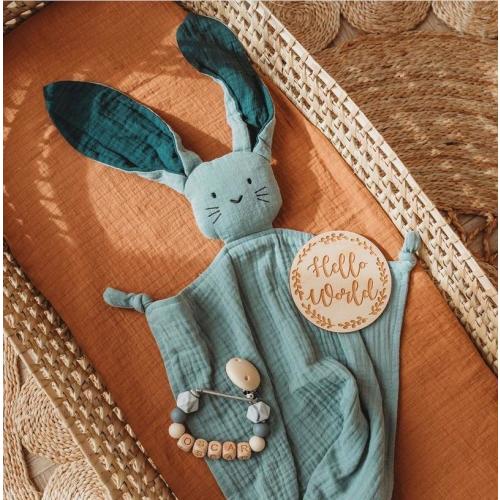Organic Muslin Baby Bunny Lovey