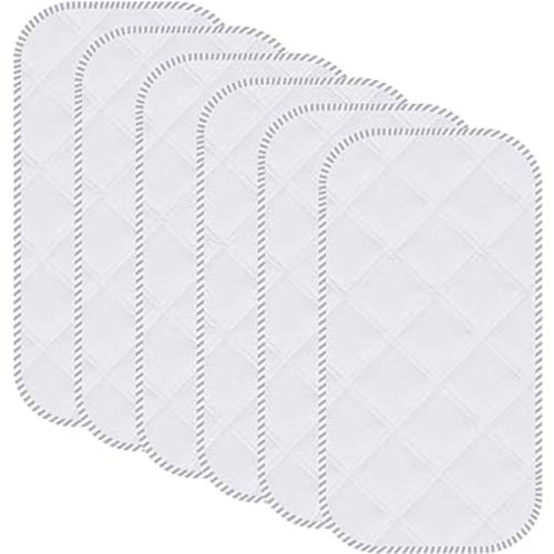 Sunny zzzZZ 6 Pack Baby Waterproof Changing Pad Liners - Quilted Thicker Ultra Soft Changing Table Cover Liners - Durable & Easy to Clean - White - 27" x 13"