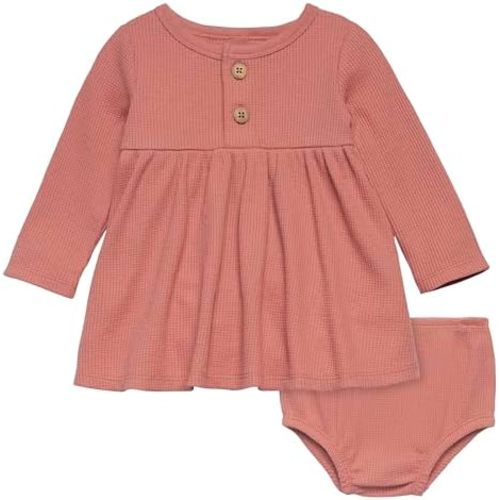 Modern Moments by Gerber Baby Girls' Mini-Waffle Dress With Diaper Cover Set