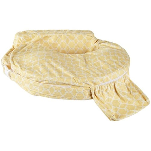 My Brest Friend Deluxe Nursing Pillow, Flower Key, Yellow, White