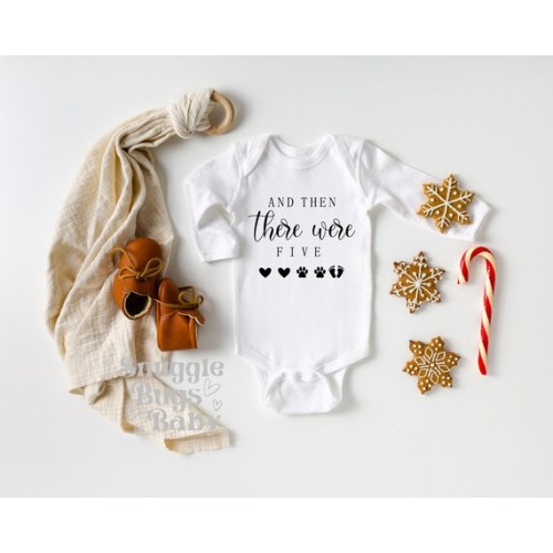 Onesie Then There Were Five Baby - Etsy