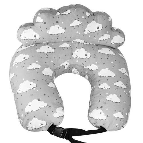 Rupoun Nursinfg Pillow with Waist Strap for Breastfeeding, Grey