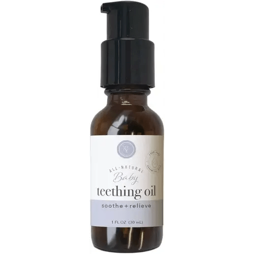 Rowe Casa Organics Baby Teething Oil, Natural Baby Teething Relief with Chamomile and Copaiba, Naturally Relieving and Soothing to Help Ease Discomfort, 1 Fl Oz