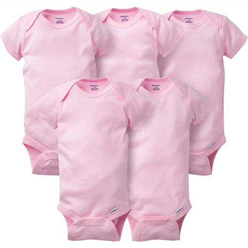 Baby 5-Pack Solid Onesies Bodysuits