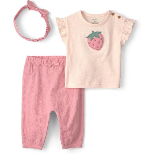 Carter's Baby Girls' 3-piece Pant Set 9M
