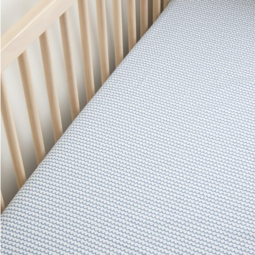 Luxe Premium Cotton Crib Sheet in La Mer