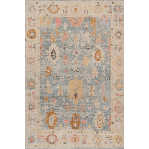Selune Washable Rug | Light Blue