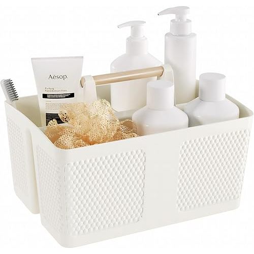 Portable bathroom caddy with handle for kitchens, bathrooms, trips, picnics, craft rooms,college dorms. shower caddy dorm are a necessity for college life.