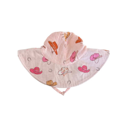 Western Pink / Muslin Wide Brim Sunhat
