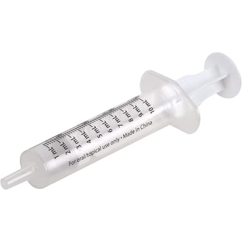 Kids & Baby Oral Dosage Syringe & Dispenser, Transparent, Easy to Use And Reusable, 2 TSP (10 ml) Capacity, BPA Free