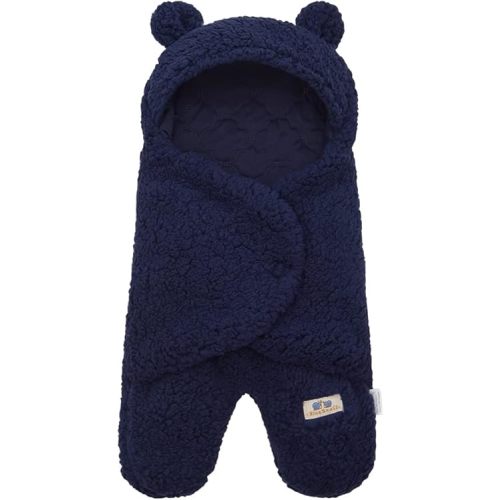 BlueSnail Newborn Receiving Blanket Baby Sleeping Wrap Swaddle(Navy)