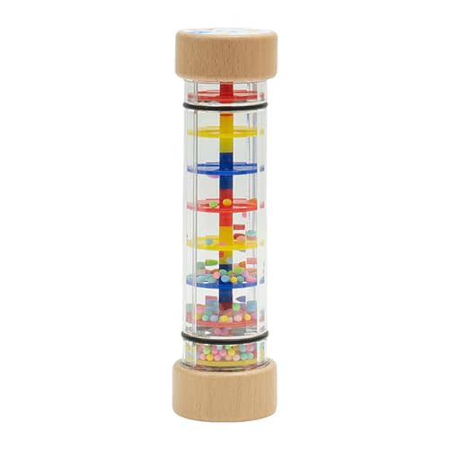 Rainmaker - 9 inch Wooden Rain Stick Montessori Toys for Babies 6 Months, Rattle Shaker Sensory Developmental, Raindrops Baby Musical Toys Instrument Rain Sound.