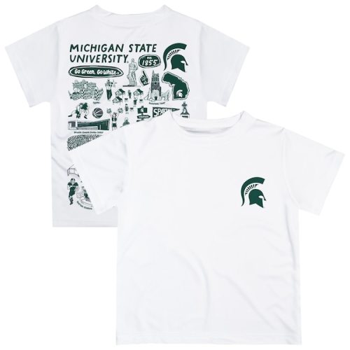 Infant Vive La Fete White Michigan State Spartans Impressions Artwork T-Shirt