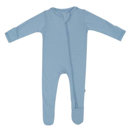 Kyte BABY Zippered Footie - Slate | The Baby Cubby