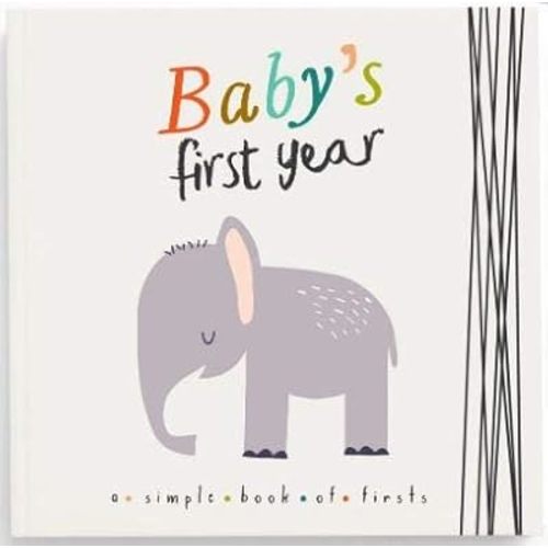 Baby Journal and Photo Album - Baby Books First Year Memory Book - Baby Memory Book of Firsts - Animal Lover Elephant
