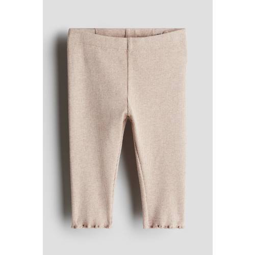 Ribbed Cotton Leggings