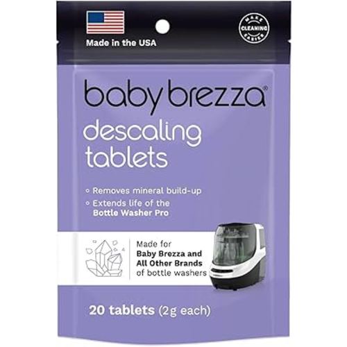 Baby Brezza Descaling Tablets - Compatible with Bottle Washer Pro and All Brands of Baby Bottle Washer Appliances