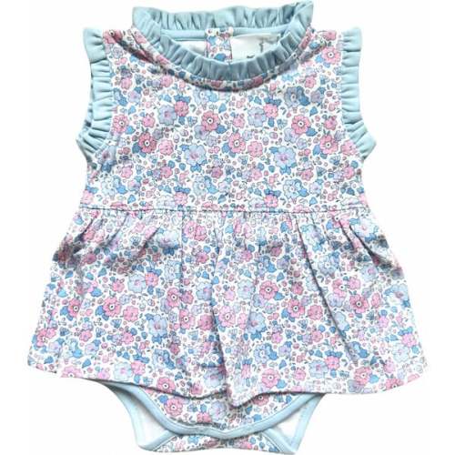 Stella Pima Dress, Blue and Pink - Maddie & Connor | Maisonette