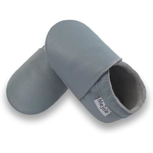 Mejale Baby Infant Toddler Shoes Slip-on Soft Sole Leather Moccasins Pre-Walkers