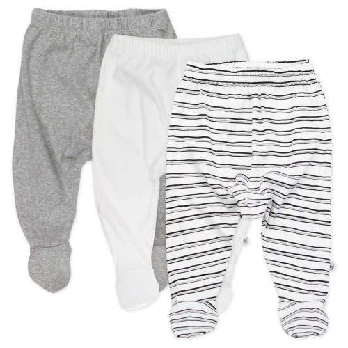 3-Pack Organic Cotton Footed Pants | Honest Baby Clothing