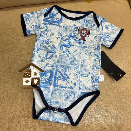 Personalized Portugal Away Baby Bodysuit 2024-25