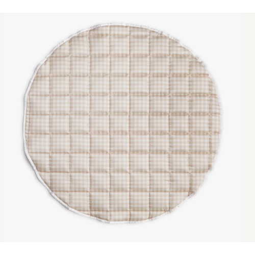 Picnic Gingham Play Mat - Beige | Gooselings