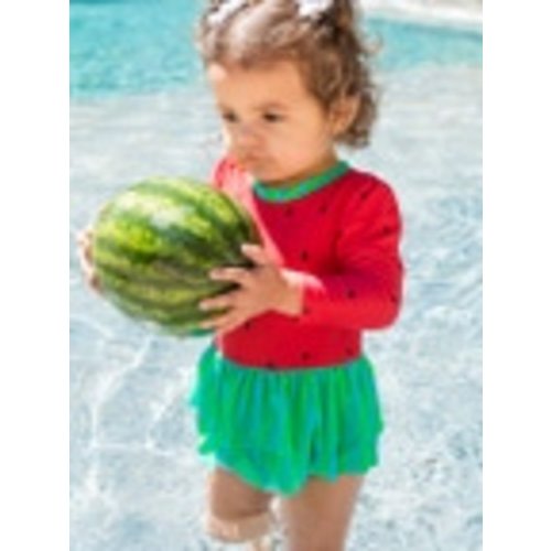 Long Sleeve Skirted One Piece Rash Guard
