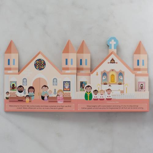 When We Go to Mass - shaped board book