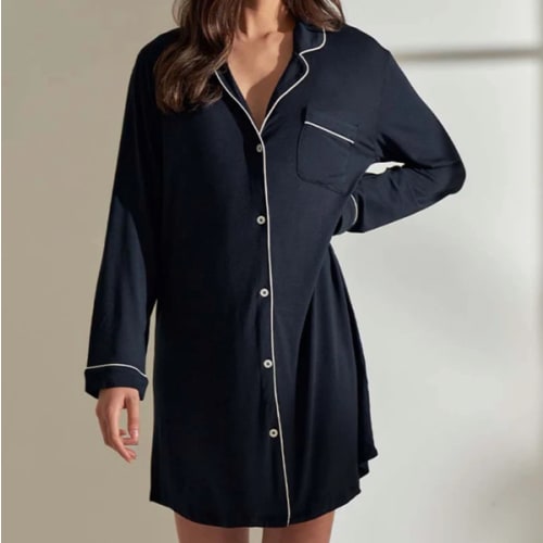 Papinelle | Modal Soft Kate Nightshirt in Black