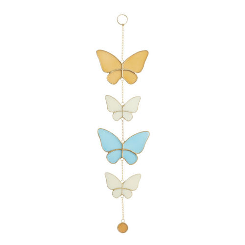 Glass Butterfly Suncatcher Hanging Decor