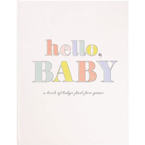 C.R. Gibson B248-22583 Baby Book with Gift Box, "Hello Baby" Gender Neutral, 8.75'' W x 11.25'' H