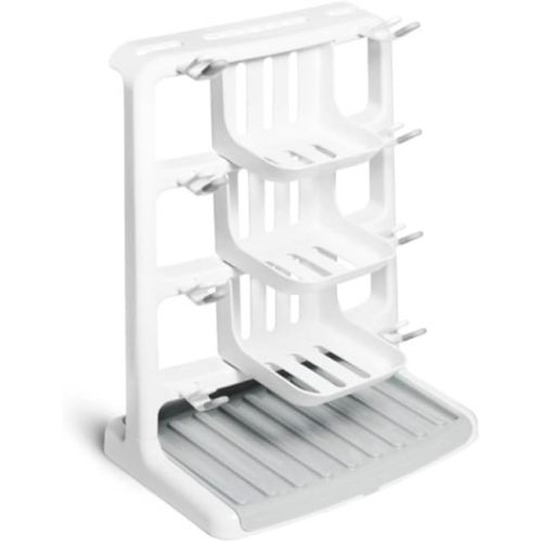 Munchkin® Tidy Dry™ Space Saving Vertical Bottle Drying Rack for Baby Bottles and Accessories, White