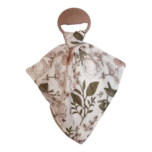 COCO BABY CO Lovey Security Blanket - Muslin Baby Girl Lovey & Boy Lovie, Security Blanket, Essential Baby Gear, New Born Gifts - Teether, Soother, Unisex, Neutral, Versatile, Boho, Travel Size