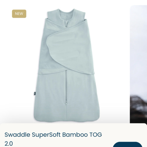 Supersoft Bamboo Swaddle 2.0 TOG Calm Sage | HALO®