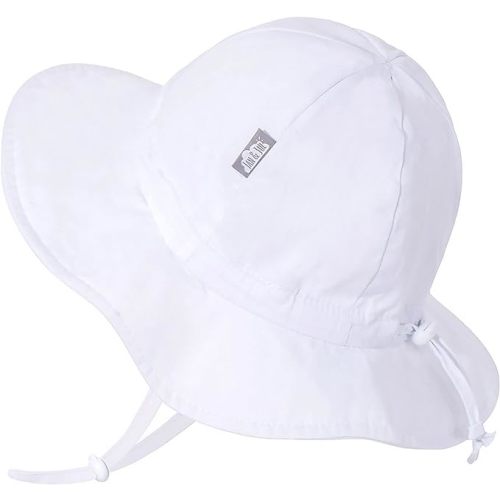JAN & JUL Adjustable Cotton Floppy Sun-Hat with 50+ UPF Protection - 0-6 Months