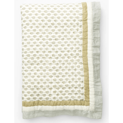 Dulcie Block Print Kids Quilt- Crib size
