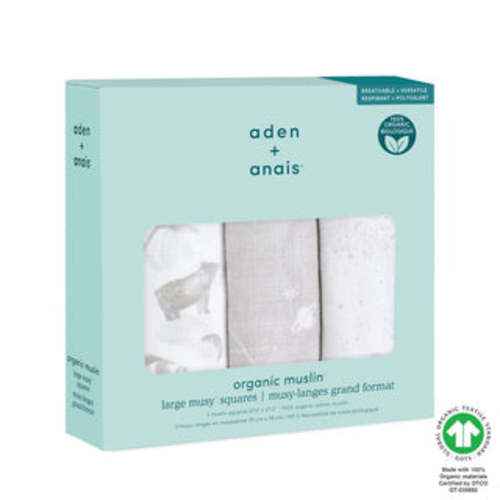 Map The Stars Organic Cotton Squares 3pk | Aden + Anais