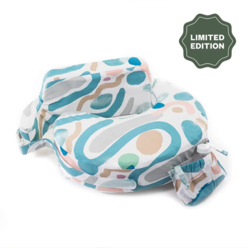 Super Deluxe Designer Nursing Pillow with 100% Organic Cotton Cover