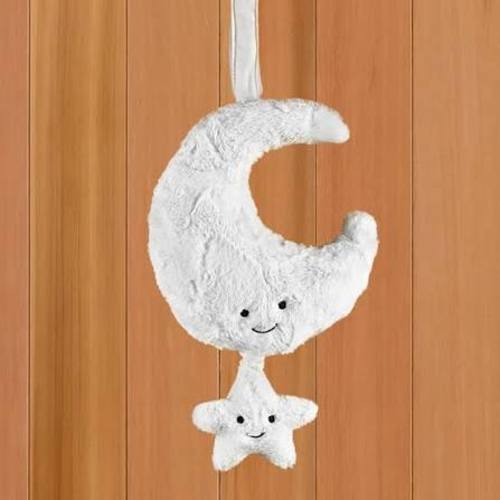 Amuseables Crescent Moon & Star Musical Pull 11-Inch Plushie
