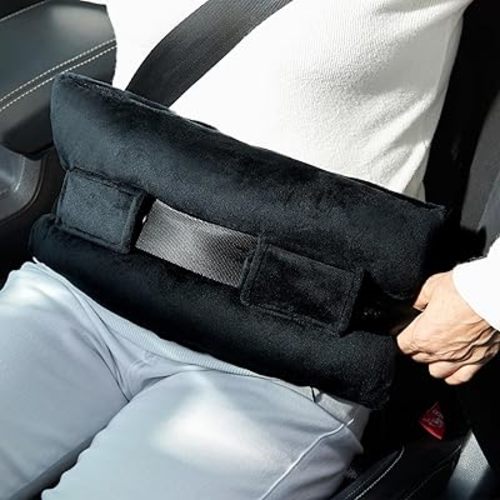 Seatbelt Pillows Cushion for Post Surgery, Hysterectomy C Section Abdominal Belly Seat Belt Pillow Cushion Cover with Pocket, Stomach Surgery Myomectomy Recovery Must Haves